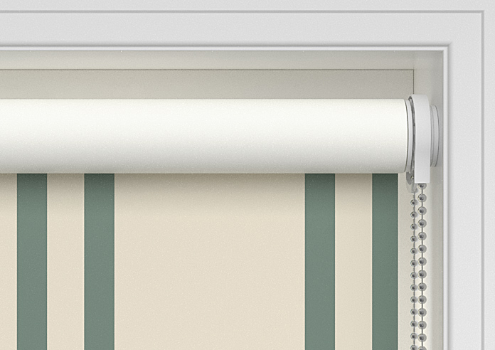 Adelaide, Winnies Stripe Barbing Green - Twist&Fit Roller Blind - Image 10